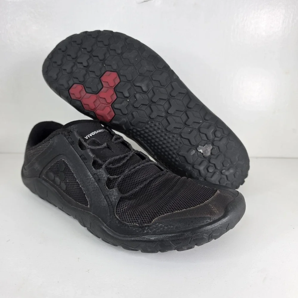 VIVOBAREFOOT Primus Trail FG EU 39L/US W 8.5 Minimalist Shoes Obsidian
